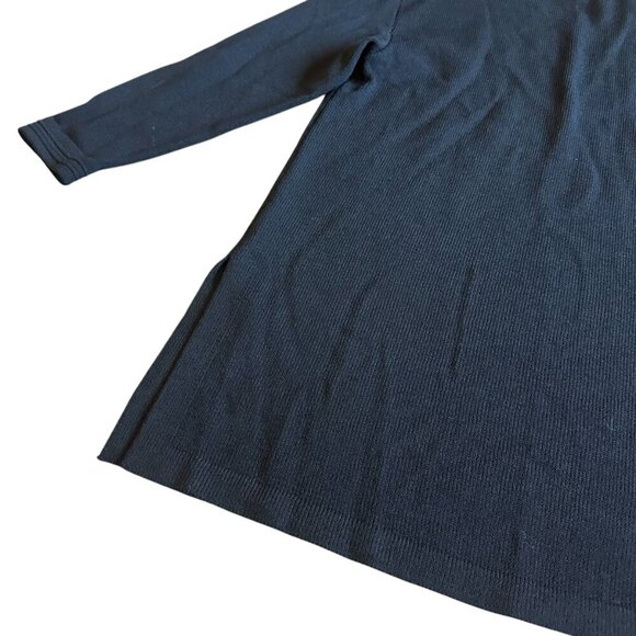 St. John Collection x Marie Gray Black Pullover Sweater Oversized Gold Buttons - Picture 9 of 11